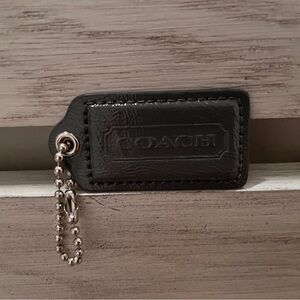 Coach Accessories - Coach Gray Hang Tag with Silver Chain - NWOT